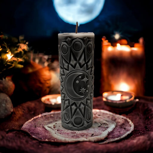 Cosmic Crescent Candle